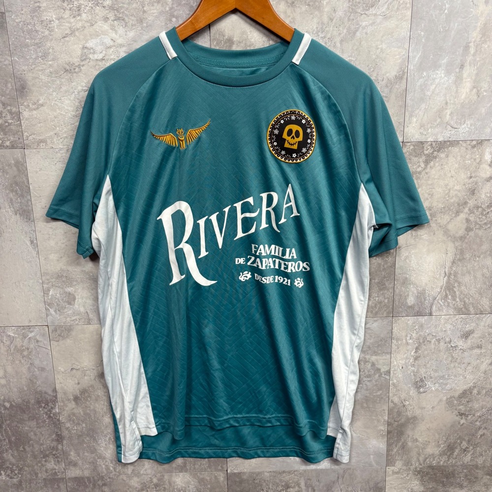 Disney Pixar Coco Rivera Soccer Jersey Mens Medium Teal Familia De Zapateros